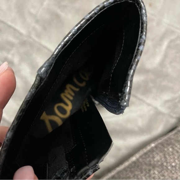 Sam Edelman Blue Snake Skin Print Boot / 8.5 - Picture 9 of 12